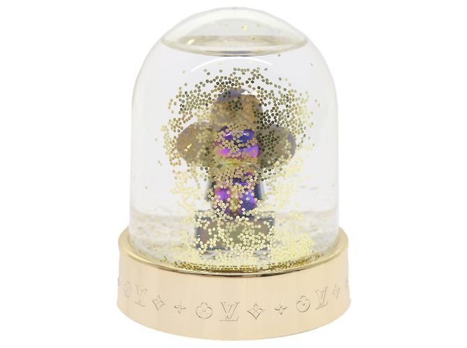 LOUIS VUITTON Vivienne Snow Globe VIP Limited Or Clair R97453 Auth LV 53406A Doré - vue 2