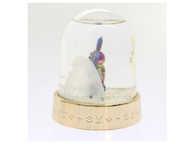 LOUIS VUITTON Vivienne Snow Globe VIP Limited Or Clair R97453 Auth LV 53406A Doré - vue 3