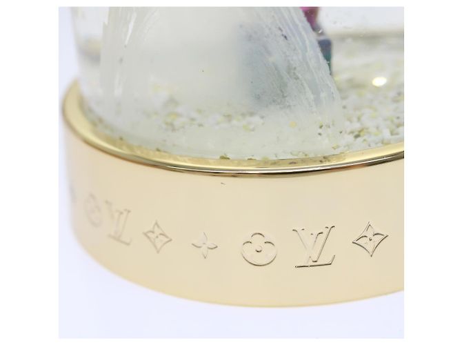 LOUIS VUITTON Vivienne Snow Globe VIP Limited Or Clair R97453 Auth LV 53406A Doré - vue 4
