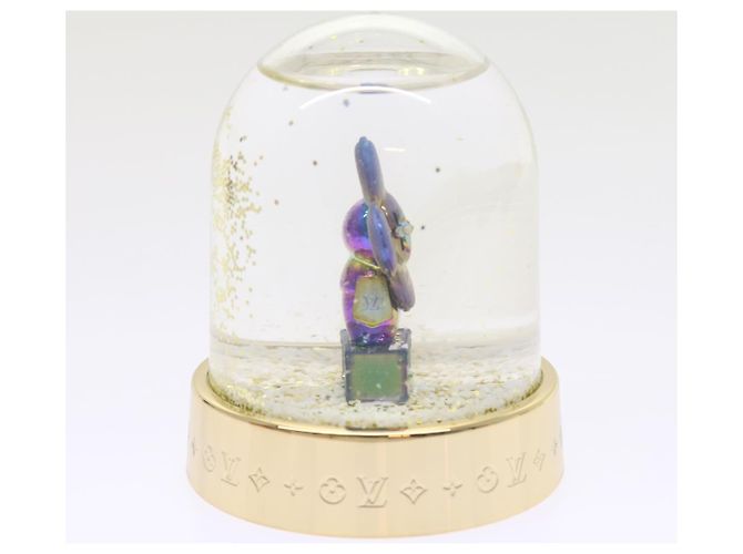 LOUIS VUITTON Vivienne Snow Globe VIP Limited Or Clair R97453 Auth LV 53406A Doré - vue 5