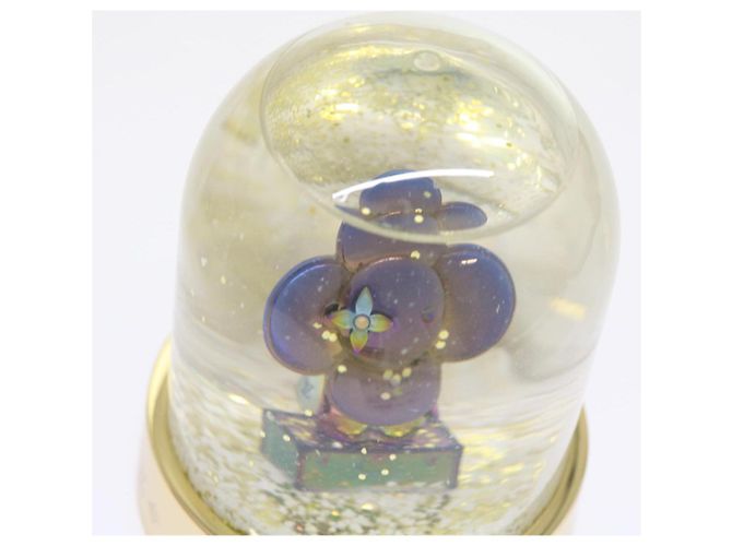 LOUIS VUITTON Vivienne Snow Globe VIP Limited Or Clair R97453 Auth LV 53406A Doré - vue 6