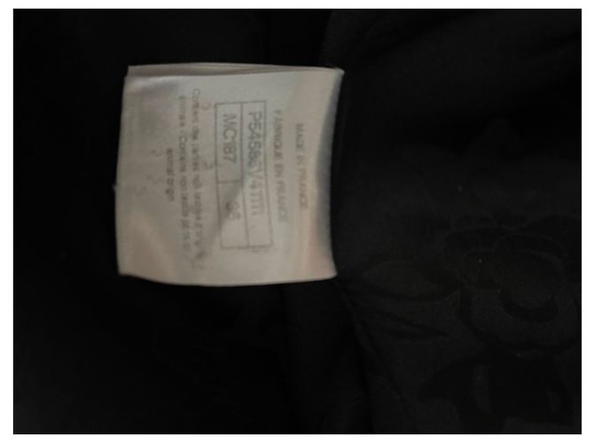 Parka Chanel Tweed con botones joya Negro - vista 12