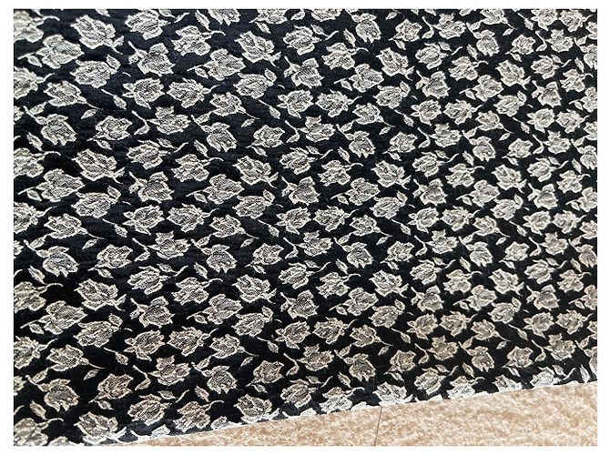 Autre Marque Minifalda Miss Selfridges negra y crema de algodón tejida Negro - vista 4