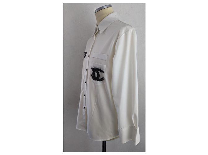 Camicia Chanel vintage taglia L Bianco - vista 6