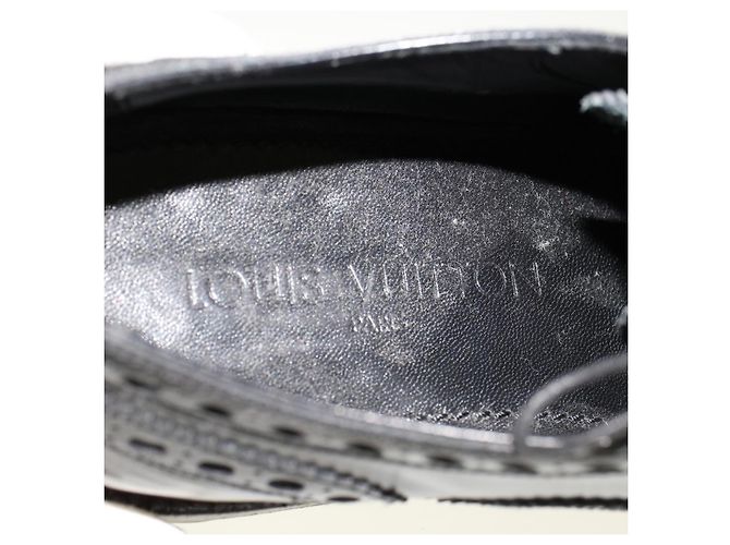 LOUIS VUITTON Wing Tip Medallio Schuhe Leder 5.5 M Schwarzer Abgeordneter3136 LV Auth ak214 - Ansicht 10
