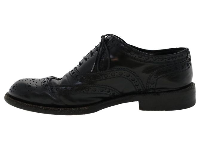LOUIS VUITTON Wing Tip Medallio Schuhe Leder 5.5 M Schwarzer Abgeordneter3136 LV Auth ak214 - Ansicht 13