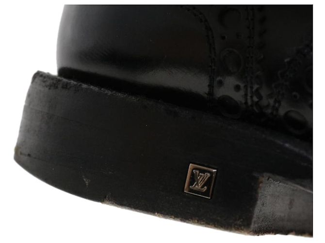LOUIS VUITTON Wing Tip Medallio Schuhe Leder 5.5 M Schwarzer Abgeordneter3136 LV Auth ak214 - Ansicht 16