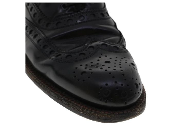LOUIS VUITTON Wing Tip Medallio Schuhe Leder 5.5 M Schwarzer Abgeordneter3136 LV Auth ak214 - Ansicht 20