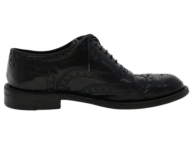 LOUIS VUITTON Wing Tip Medallio Schuhe Leder 5.5 M Schwarzer Abgeordneter3136 LV Auth ak214 - Ansicht 6