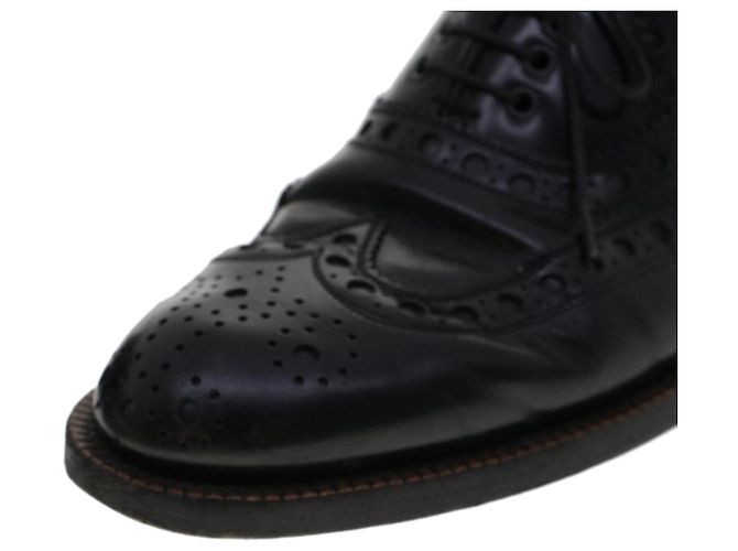 LOUIS VUITTON Wing Tip Medallio Schuhe Leder 5.5 M Schwarzer Abgeordneter3136 LV Auth ak214 - Ansicht 9