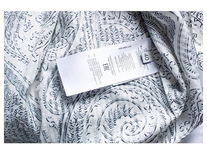 ETRO, camicetta paisley in bianco e nero - vista 6