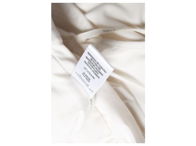 Autre Marque Halston, macacão creme drapeado de um ombro só Branco - vista 5