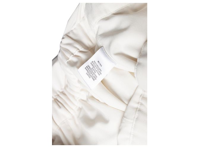 Autre Marque Halston, macacão creme drapeado de um ombro só Branco - vista 6