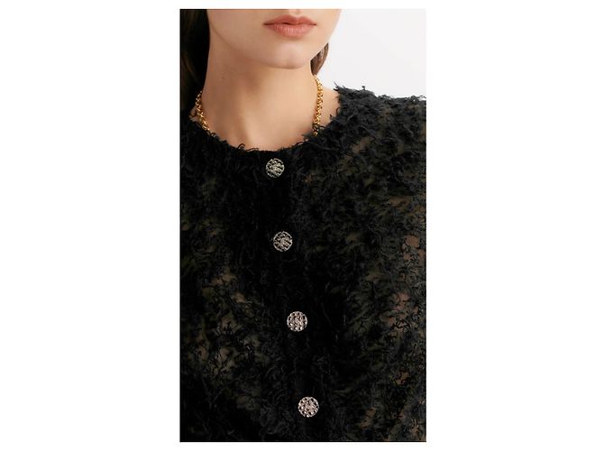 feine Chanel-Jacke Schwarz - Ansicht 5