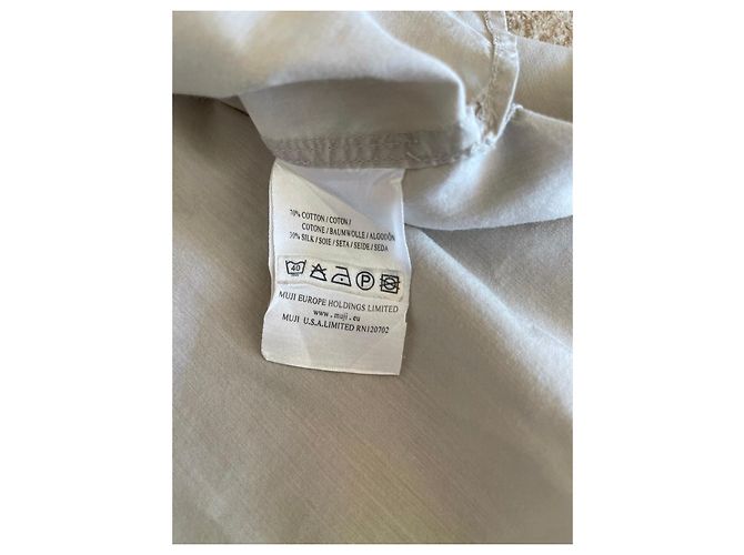 Autre Marque Túnica o top marinero con capucha de algodón y algodón beige Muji - vista 11
