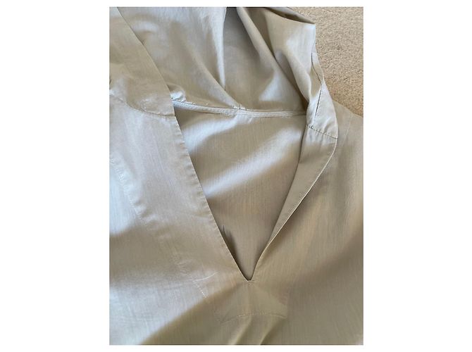 Autre Marque Túnica o top marinero con capucha de algodón y algodón beige Muji - vista 12