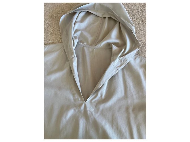 Autre Marque Túnica o top marinero con capucha de algodón y algodón beige Muji - vista 13