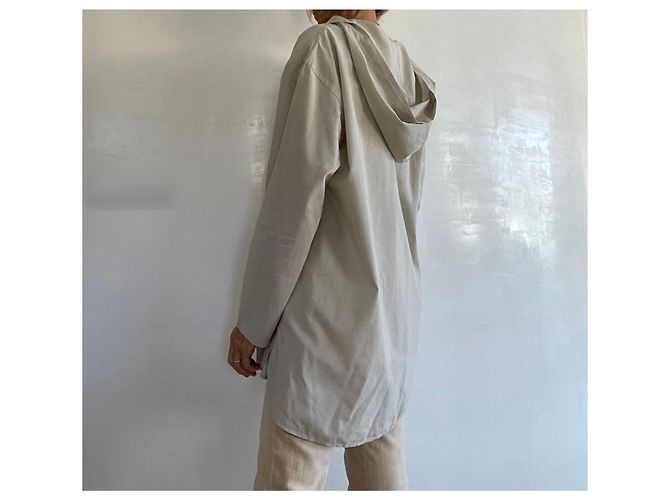 Autre Marque Túnica o top marinero con capucha de algodón y algodón beige Muji - vista 2