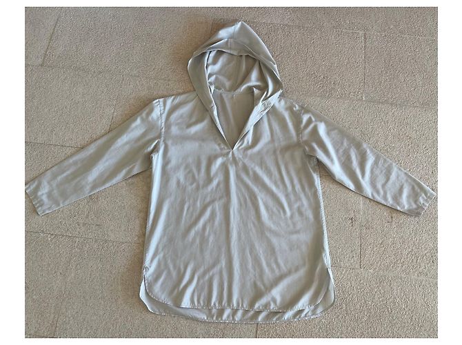 Autre Marque Túnica o top marinero con capucha de algodón y algodón beige Muji - vista 7