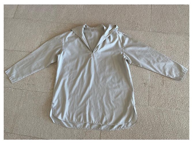 Autre Marque Túnica o top marinero con capucha de algodón y algodón beige Muji - vista 8