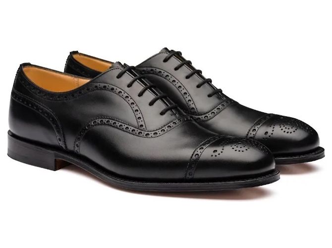 Church's Diplomatico della Chiesa 173 Oxford Brogue in pelle di vitello Nero - vista 2