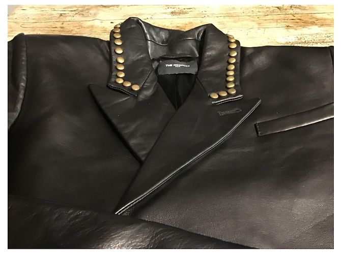 The Kooples Lederjacke Dunkelbraun - Ansicht 3
