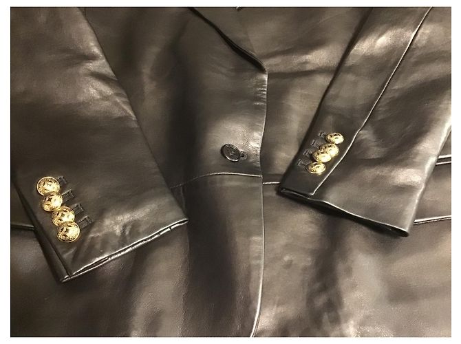 The Kooples Lederjacke Dunkelbraun - Ansicht 5