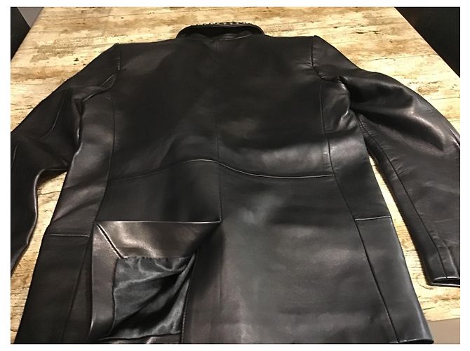 The Kooples Lederjacke Dunkelbraun - Ansicht 6