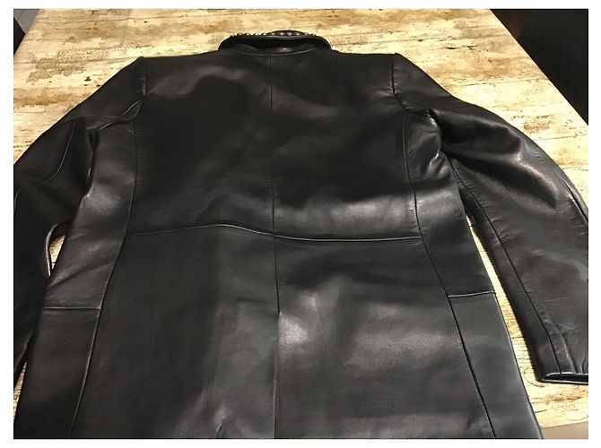 The Kooples Lederjacke Dunkelbraun - Ansicht 7