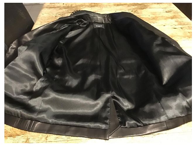 The Kooples Lederjacke Dunkelbraun - Ansicht 8