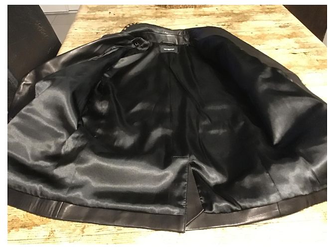 The Kooples Lederjacke Dunkelbraun - Ansicht 9
