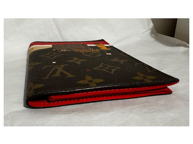 Organizer Edición limitada de Louis Vuitton 2018 Titular del pasaporte de Navidad Roja - vista 12
