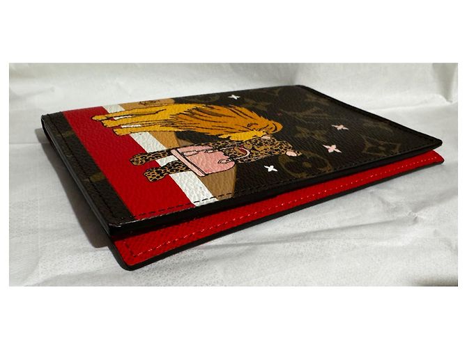 Organizer Edición limitada de Louis Vuitton 2018 Titular del pasaporte de Navidad Roja - vista 14