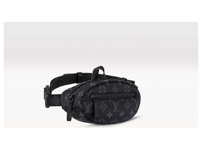 Louis Vuitton Marsupio Catch Monogramma Eclipse Grigio - vista 3