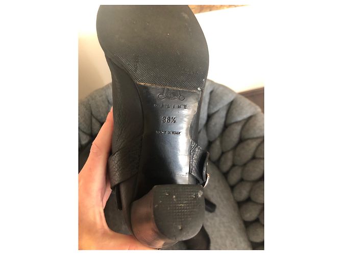 Botas Céline de cuero negro - vista 6