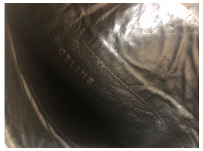 Botas Céline de cuero negro - vista 7