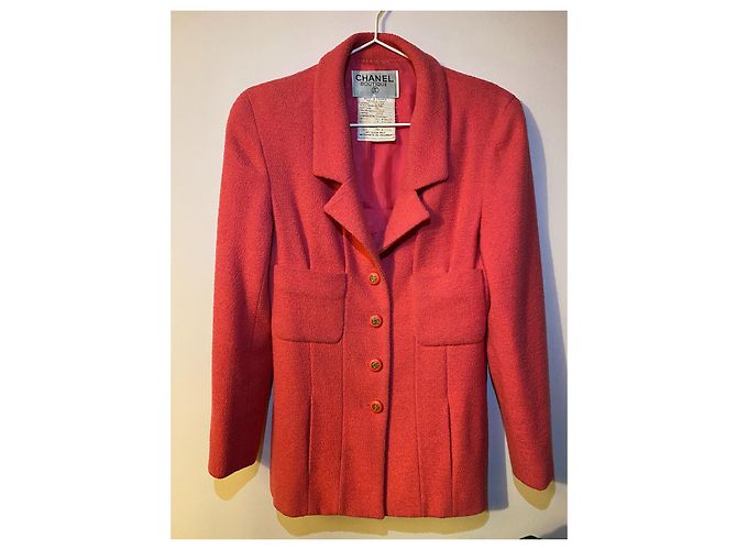 Chanel SS 94 Kollektion Wolljacke Rosa Pink - Ansicht 2