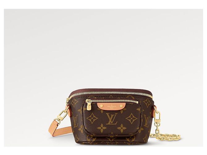 Louis Vuitton Monogramma LV Mini Bumbag nuovo Marrone - vista 3