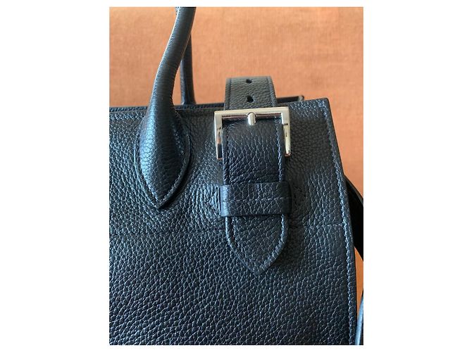 Borsa a mano Prada Saffiano in pelle nera Nero - vista 4