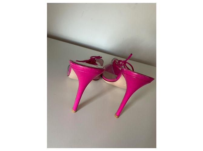Mule Gianvito Rossi in pelle rosa - vista 10