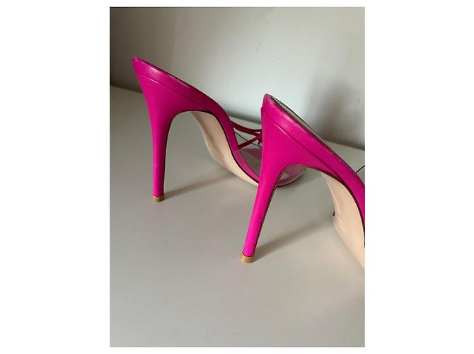 Mule Gianvito Rossi in pelle rosa - vista 12