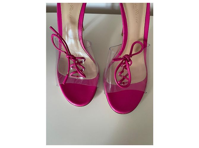 Mule Gianvito Rossi in pelle rosa - vista 7