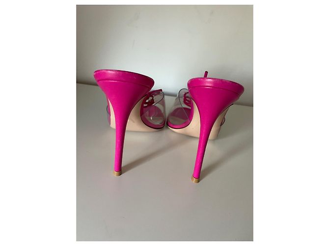 Mule Gianvito Rossi in pelle rosa - vista 9