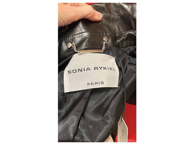 Abrigo Sonia Rykiel de pelo sintético Rojo marrón Talla 36 Marrón oscuro - vista 7