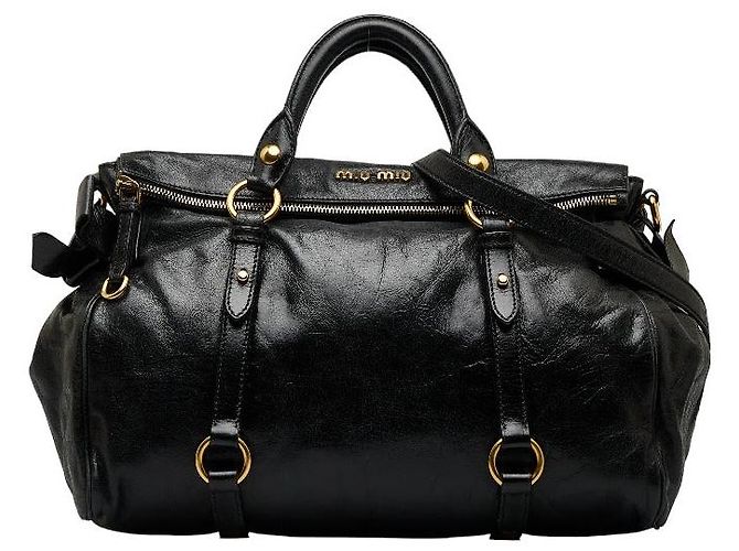 Miu Miu Vitello Lux Bow Satchel - Ansicht 2