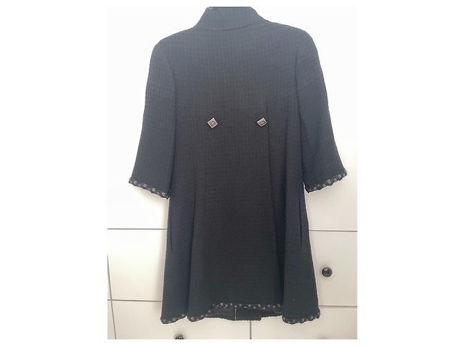 Cambon Chanel 2011Un abrigo bizantino Negro - vista 4