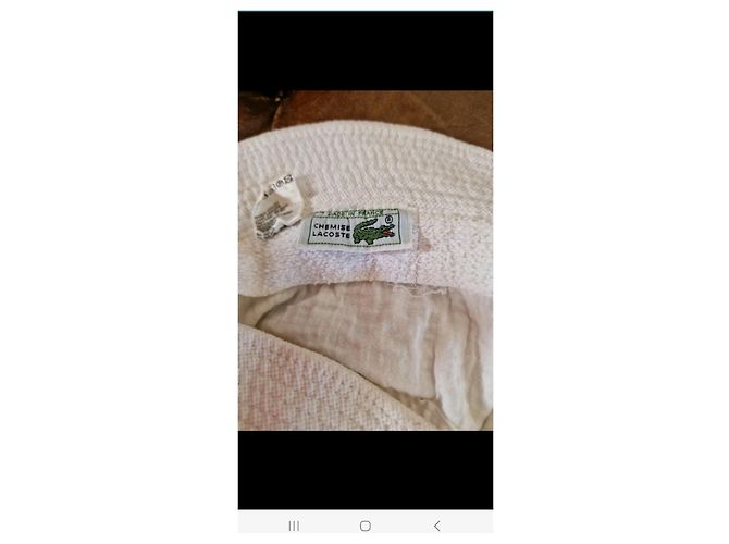 Chapéu Bucket Lacoste Branco Algodão Infantil - vista 6