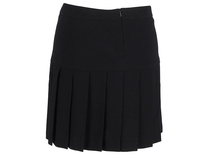 Minifalda plisada Joseph de poliéster negro - vista 3