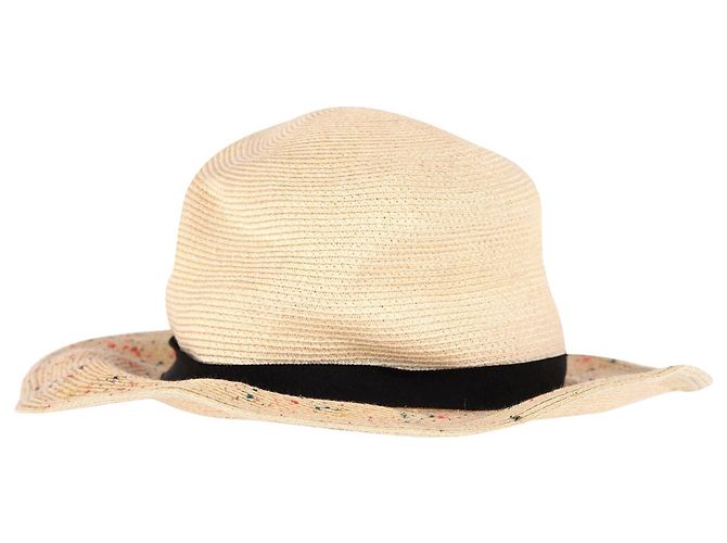 Cappello da sole screziato Eugenia Kim in canapa e cotone beige Marrone - vista 3