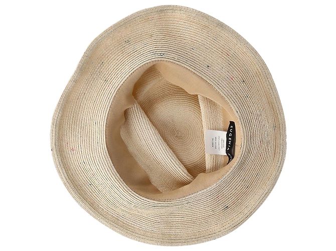 Cappello da sole screziato Eugenia Kim in canapa e cotone beige Marrone - vista 5